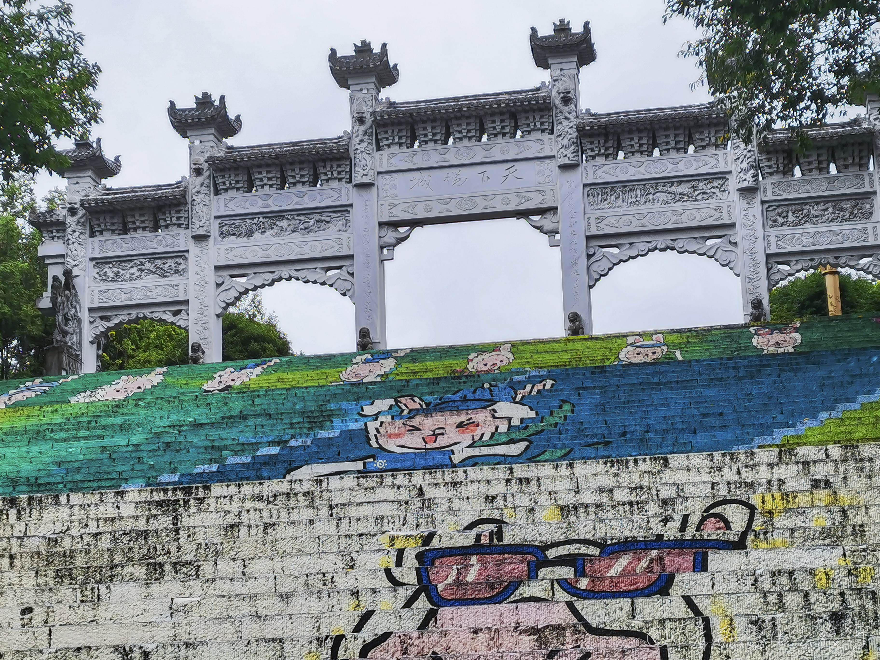 大美雲陽,三峽梯城,這座1388米60層的世界最長城市人字梯太壯觀