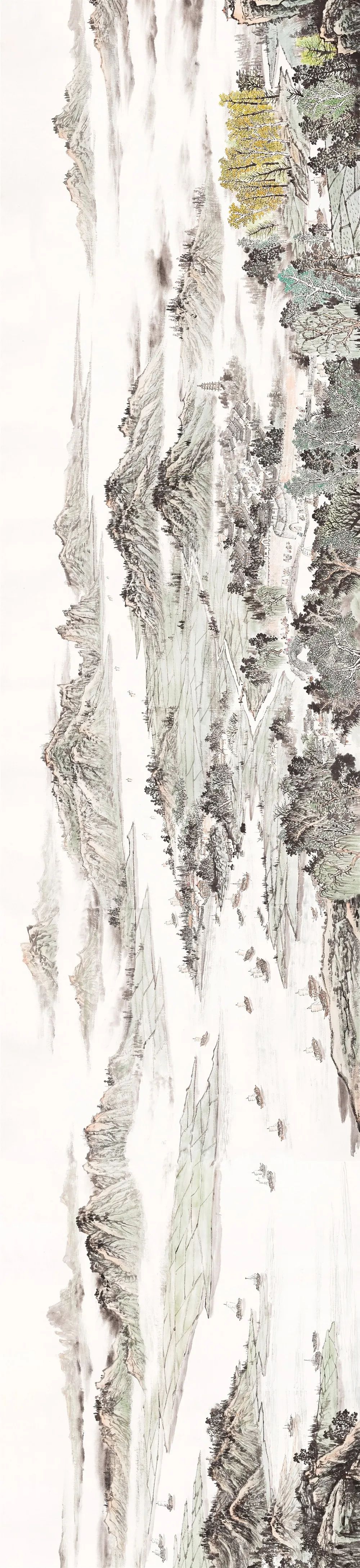 国画长卷～100多米《画说京杭大运河》国画作品