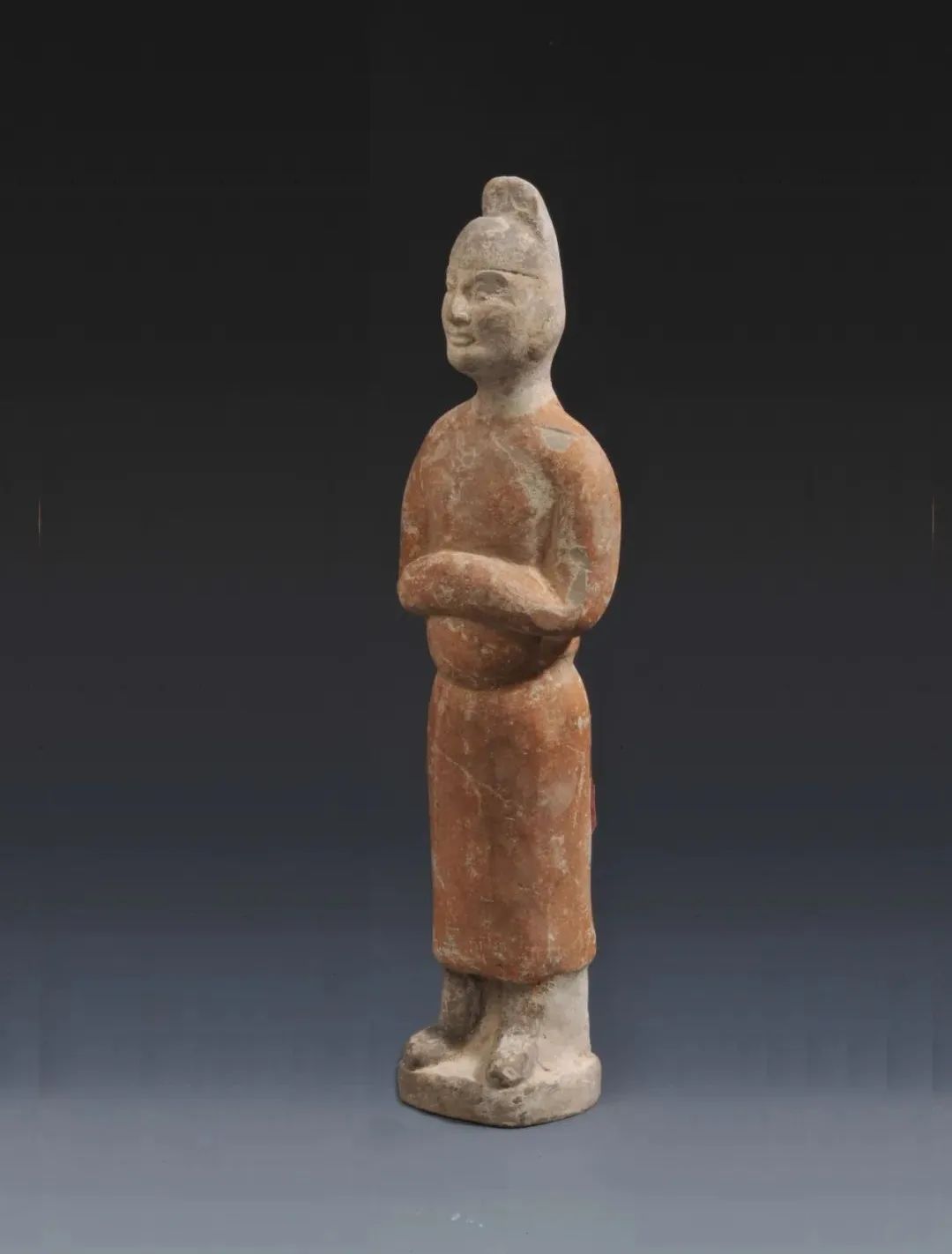 庆阳市博物馆精美文物丨唐代彩绘文仕俑