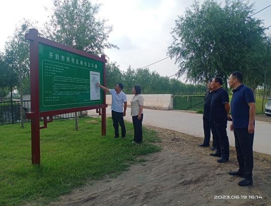 开封祥符区级林长杜君开展区级林长巡林工作