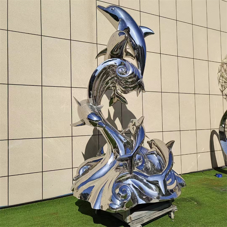 不锈钢水景浪花雕塑 灵感来源于大自然的美景