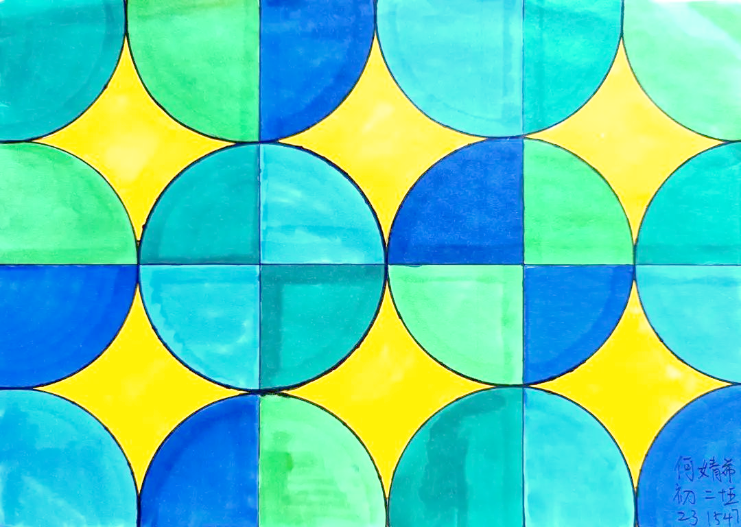 初中数学学科特色作业:创意镶嵌作品大赏