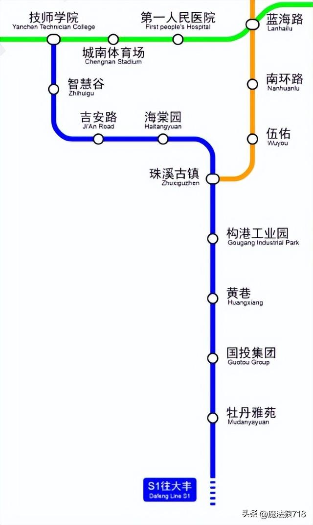 "苏北地铁"又一城:盐城地铁2050 规划图细节,7 4覆盖全盐城