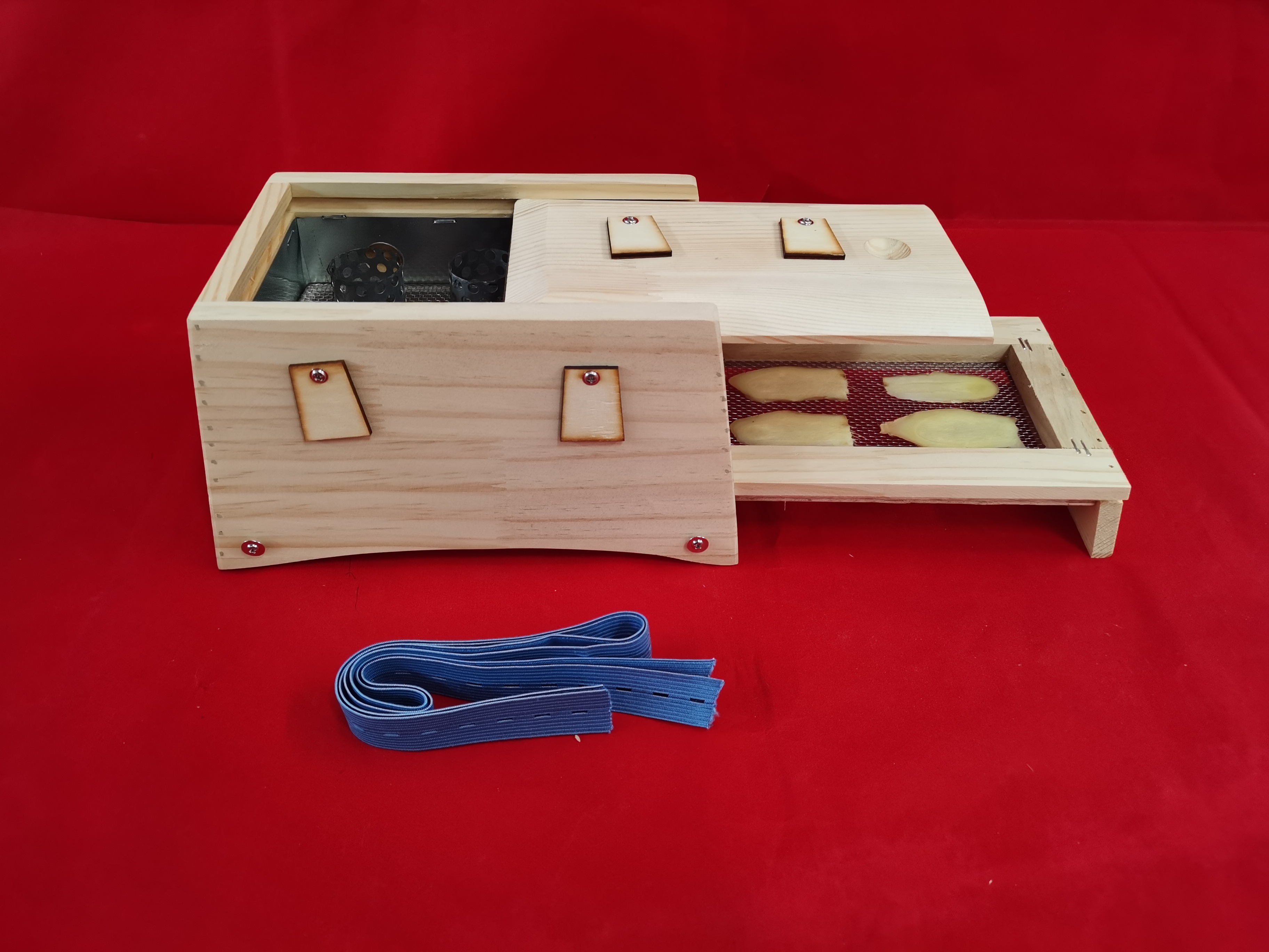 推拉盖6针6柱隔姜灸艾灸盒