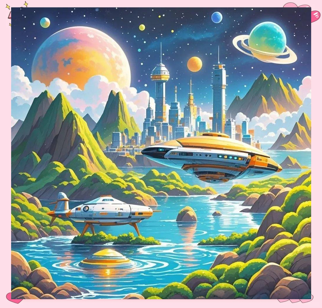 未来星球城市科幻主题绘画,众多创意主题等你探索