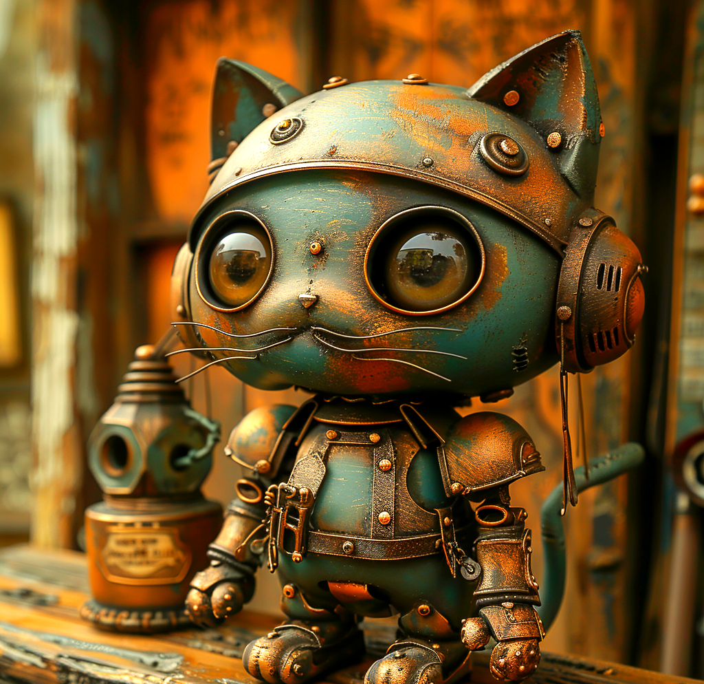 机械猫潮流重塑:midjourney如何引领萌宠头像新风尚?