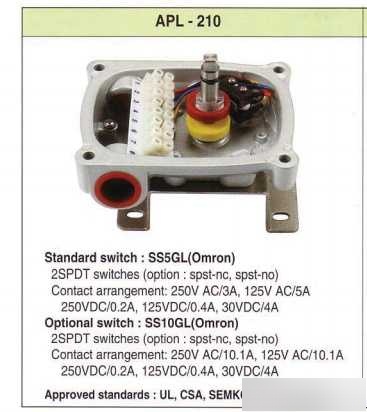 气动阀apl-210n限位开关3根线怎么接线?