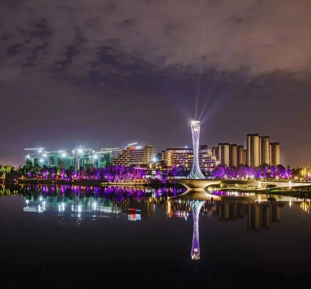 成都东安湖体育馆夜景图片