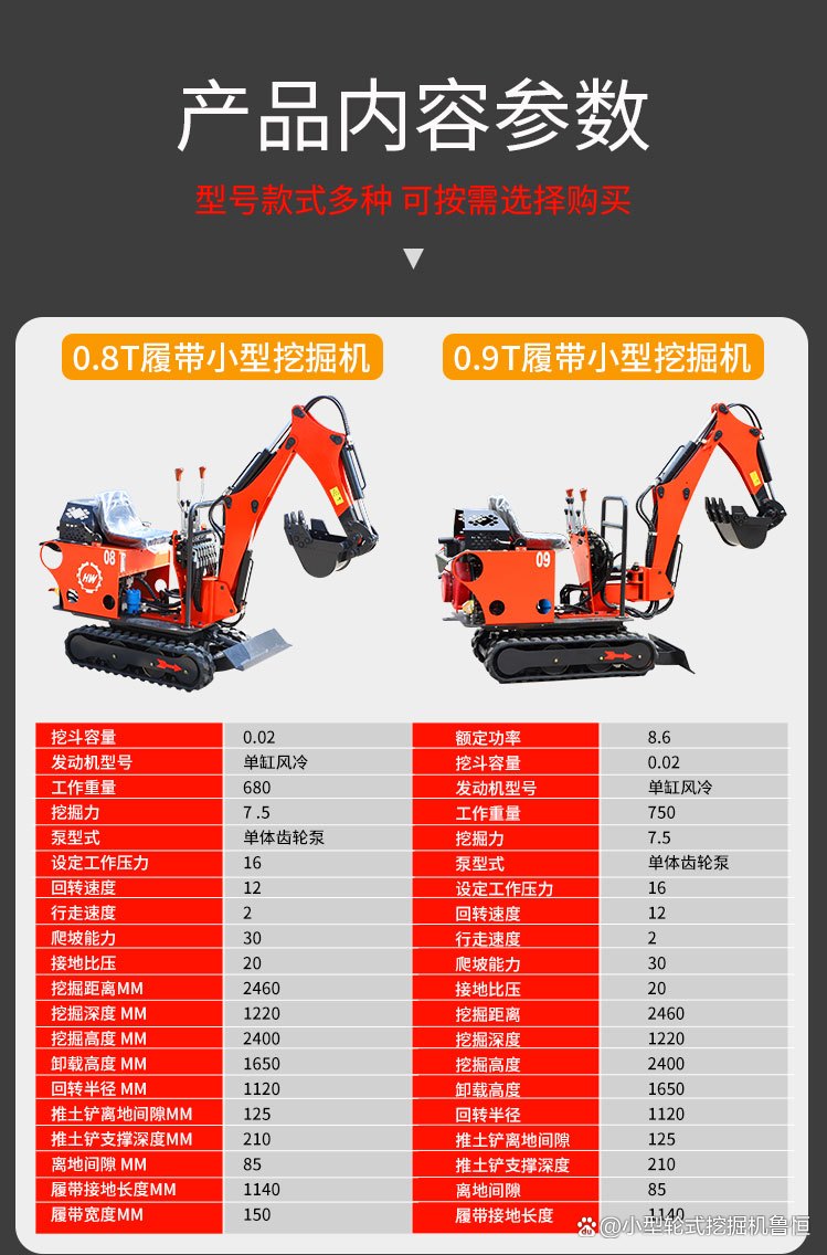 小型挖掘机价格查询