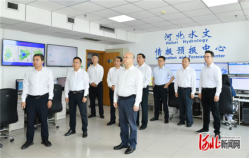 王正谱在河北省水利厅检查调度防汛工作