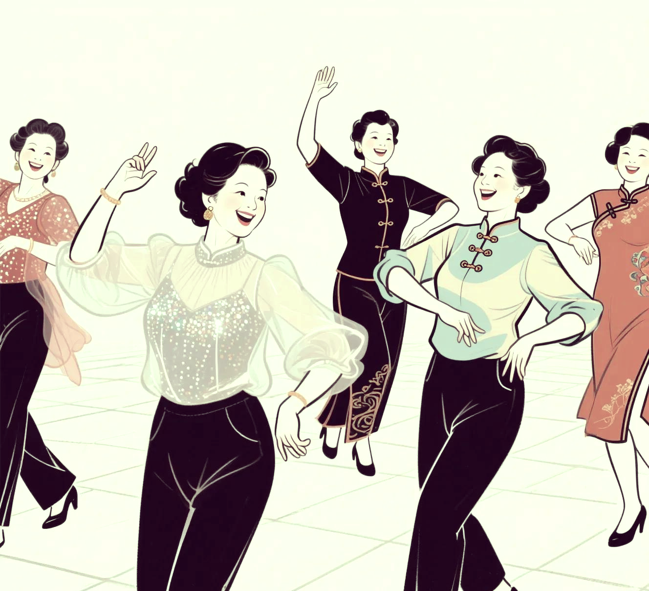 广场舞时尚穿搭指南:阿姨们的风格新选择