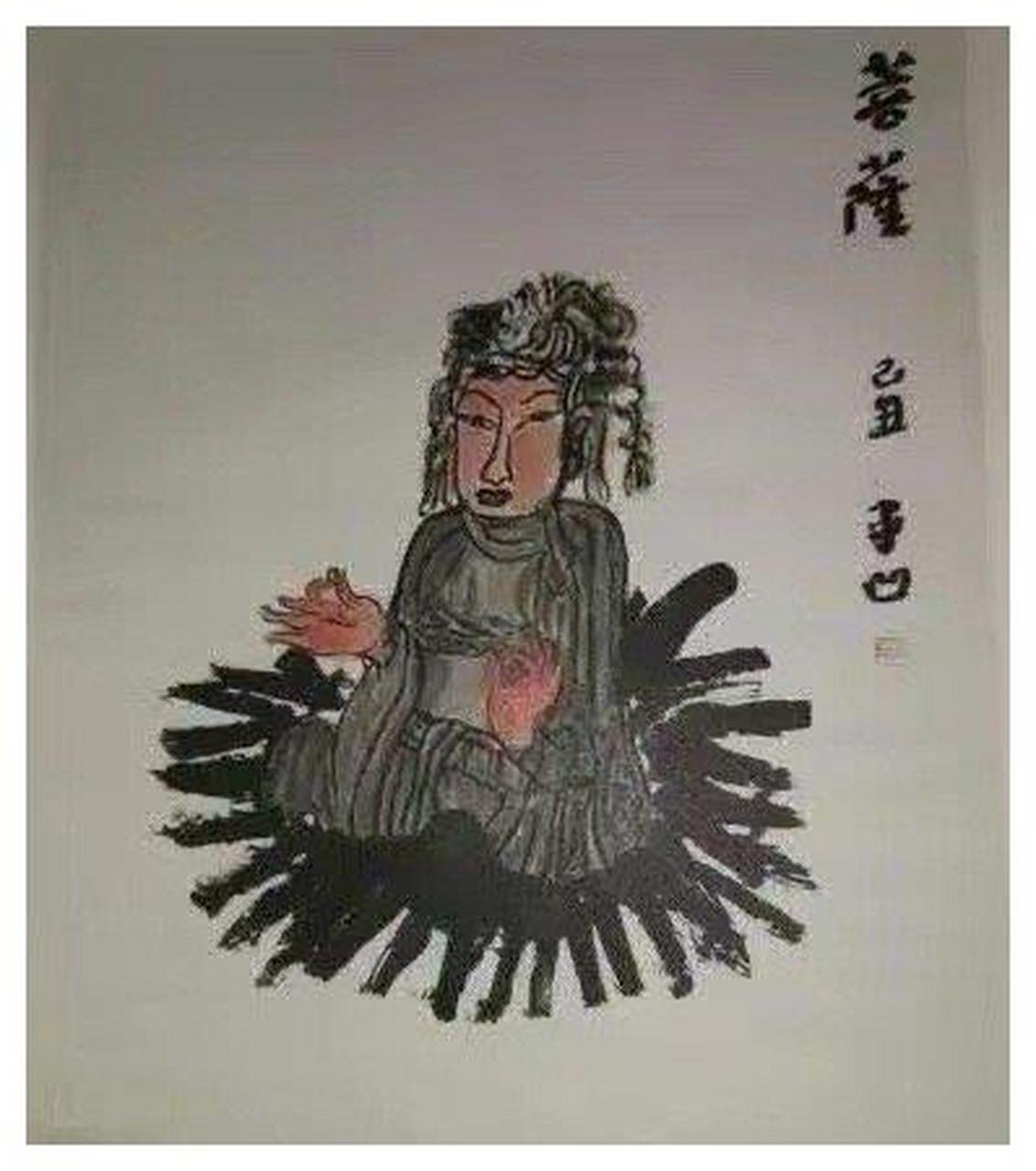 贾浅浅的诗,普通人欣赏不了,她父亲贾平凹的画,普通人也欣赏不了.