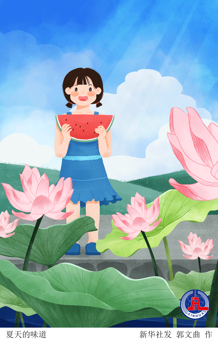 动图插画集锦丨夏至——夏天的味道