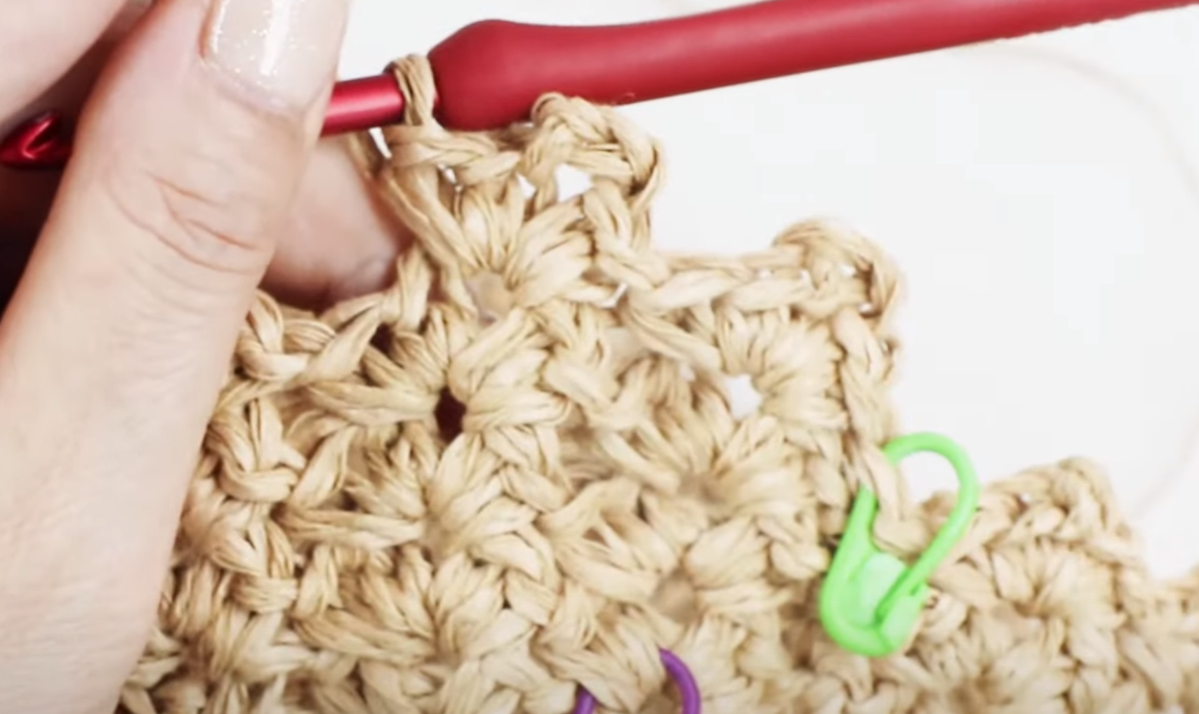 夏日出门防晒不可少,钩个舒适透气的遮阳帽,小花眼遮阳桶帽教程