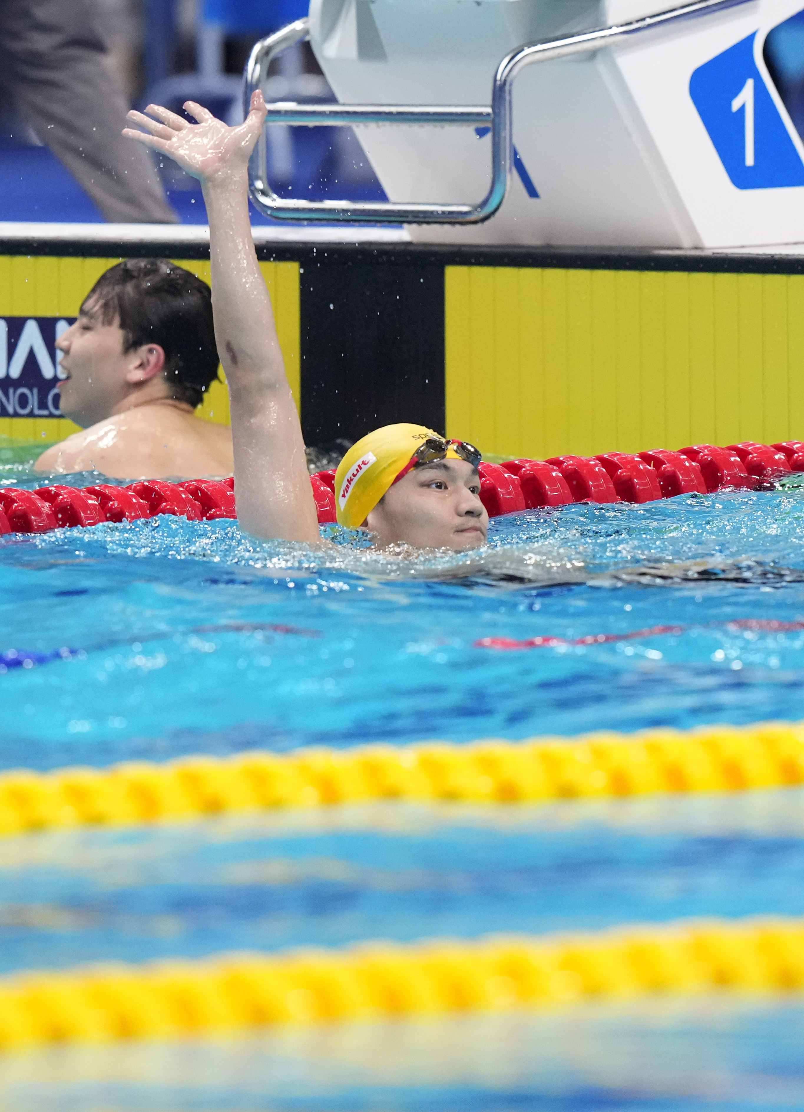 游泳——男子50米仰泳赛况