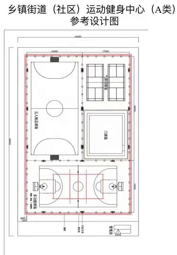 小区健身广场平面图图片