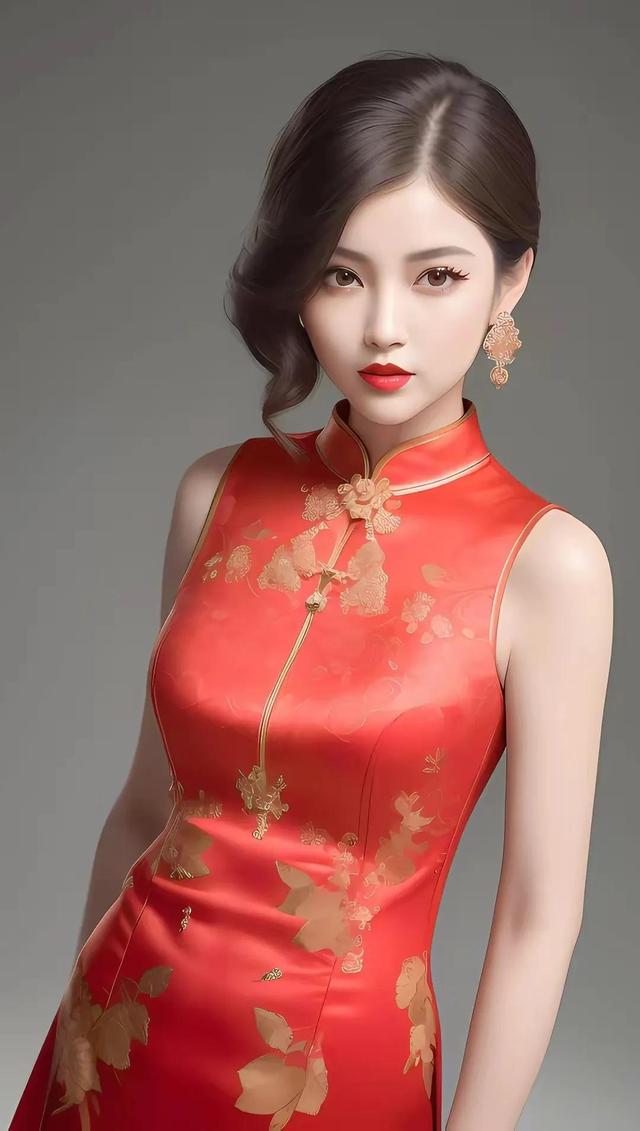 唯美壁纸|旗袍美女|你这么温柔,你走两步,风都变甜了