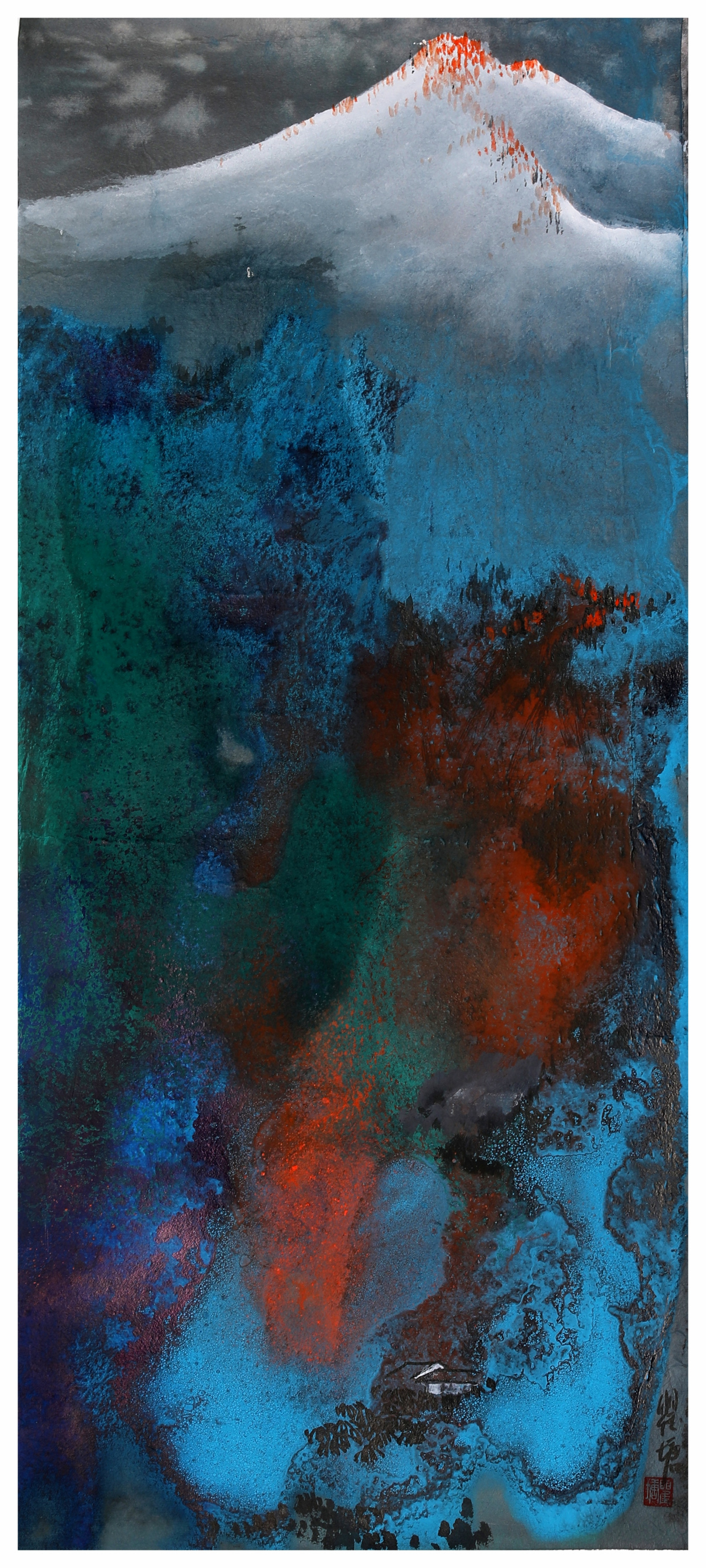 「艺惠藏」瞿塘作品气象万千深邃而静美,泼墨山水作品系列二