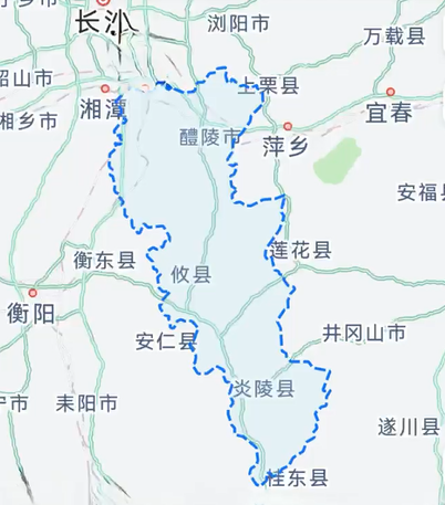 最新攸县县城地图图片