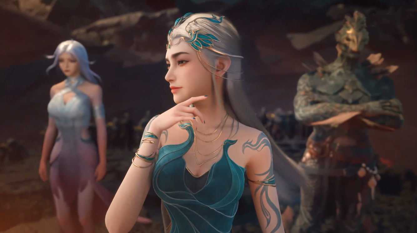 遮天:妖族女神秦瑶登场,银发玉体身材妖娆,人妖大战叶凡被盯上