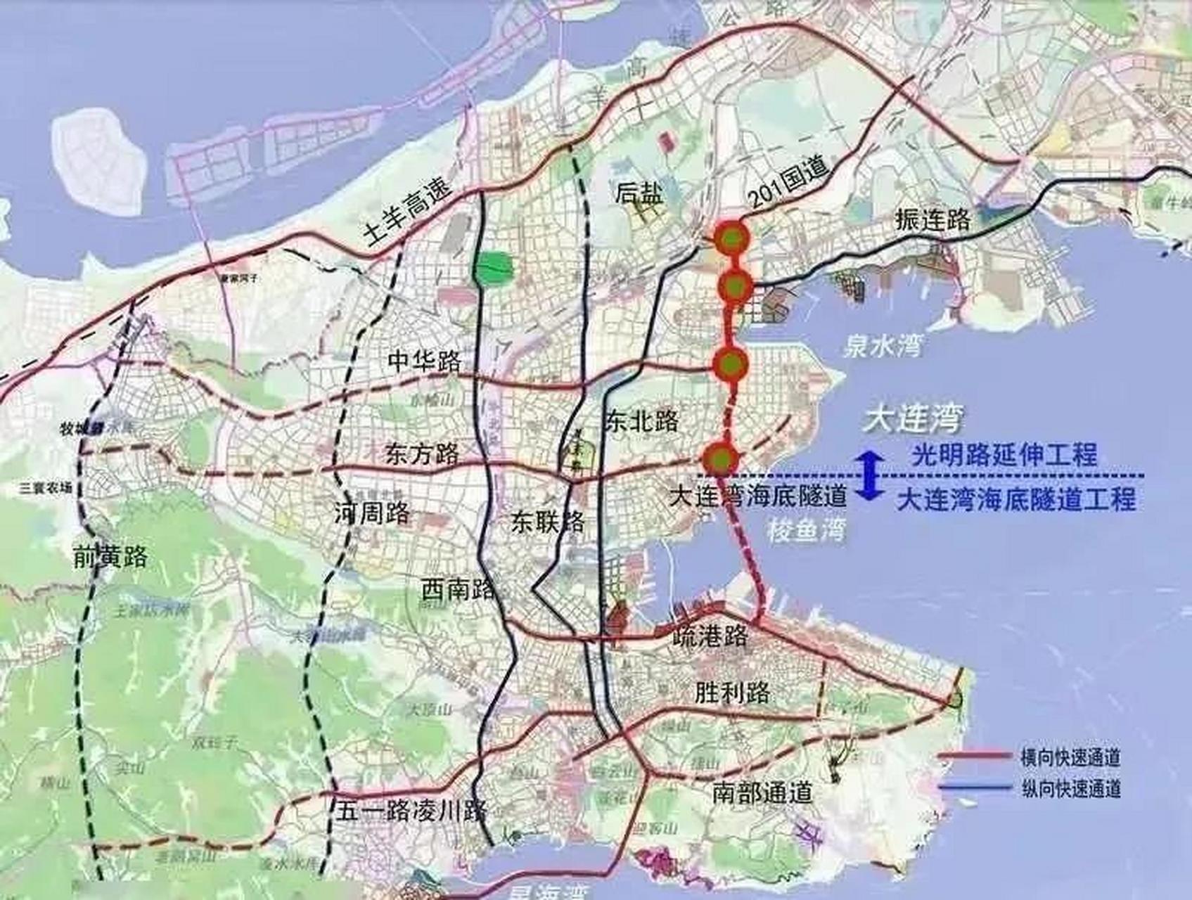 大连的大连湾海底隧道五一就要通车了,直接把大连中山区和甘井子区连