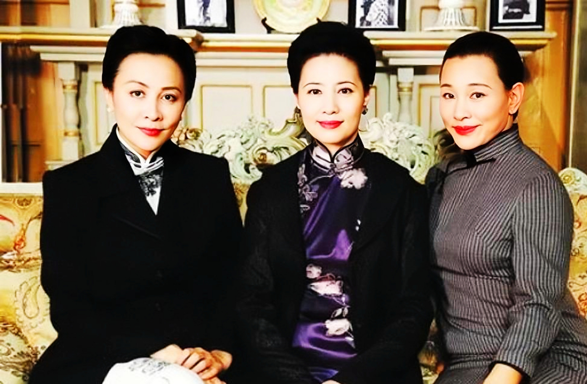 珍贵的宋家三姐妹合影.