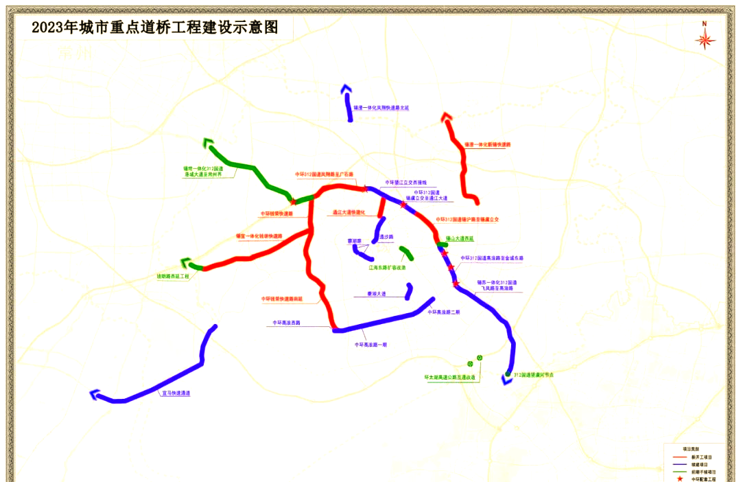 无锡快速路网2023年新进展:中环与锡宜齐头并进