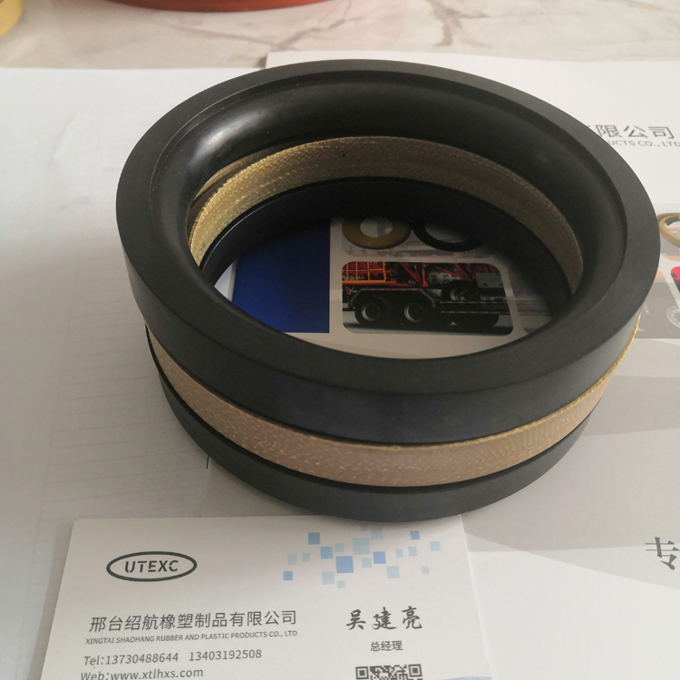 固井车压裂车柱塞泵盘根,高压夹布油封密封件3/3.5/4/4.5/5寸