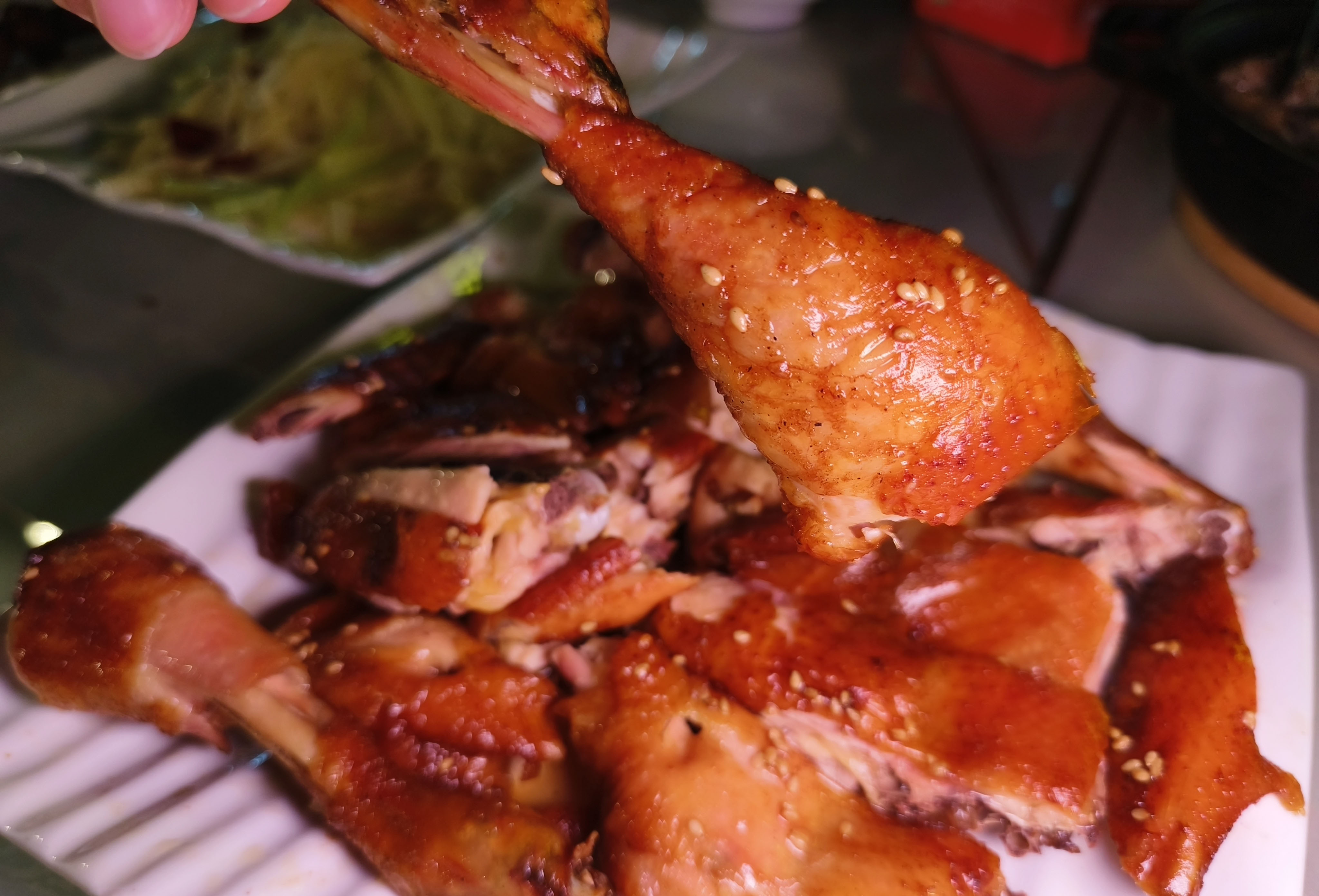 三亚荔枝木烤鸡,来三亚一定要吃