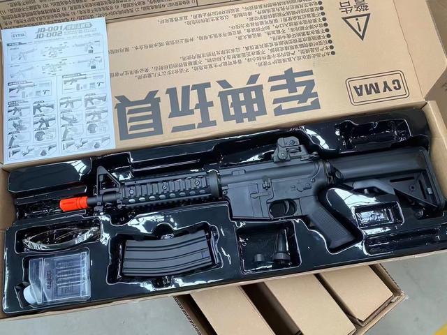 玩具枪评测解析文章第八期:司马高配版m4cqb电动连发玩具枪