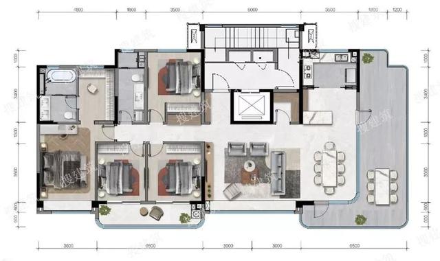 200平米一层一户大平层,不敢说爱?