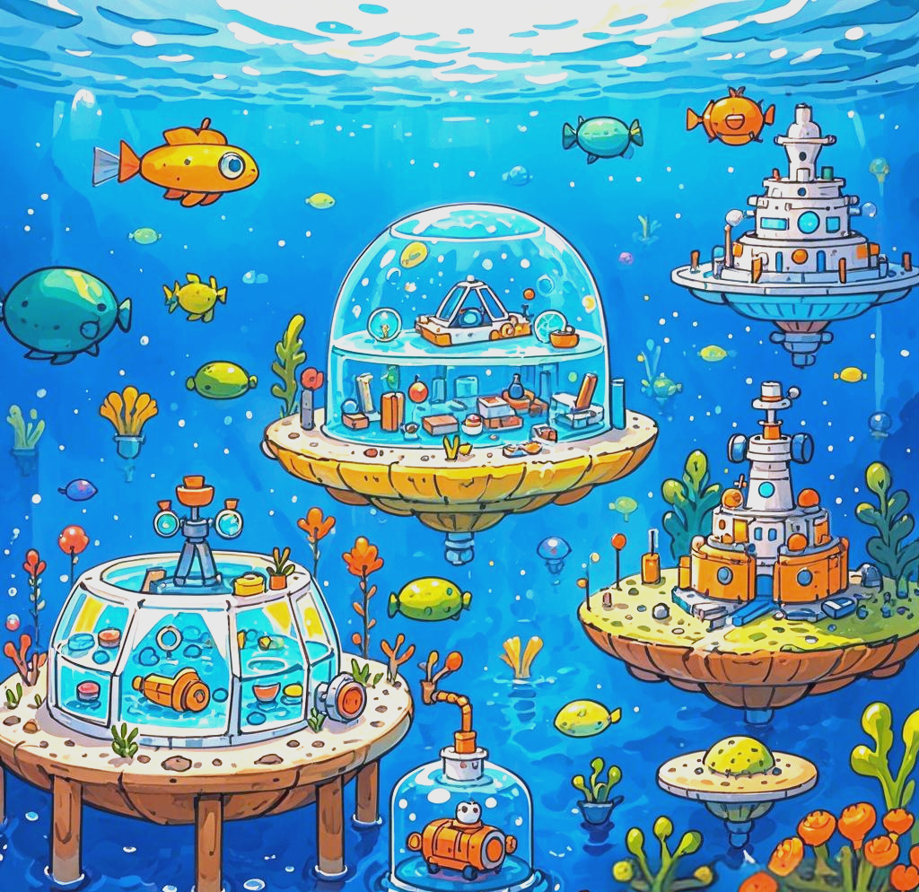 海底创想儿童画科技科幻主题参赛作品精选及获奖一等奖作品展示