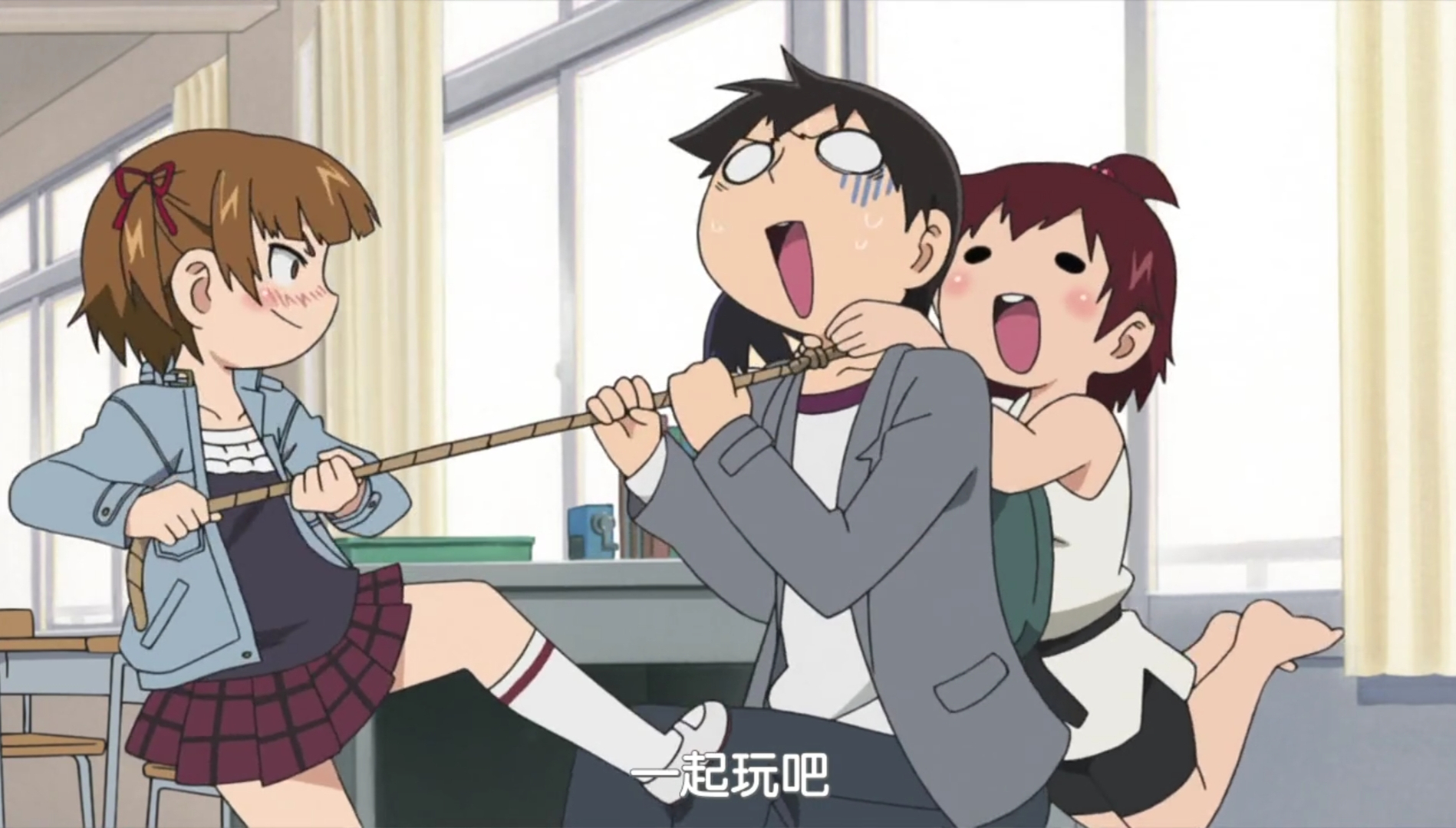 色向满满的8.9分动漫《超元气三姐妹》,第一集剧情原来这么好看