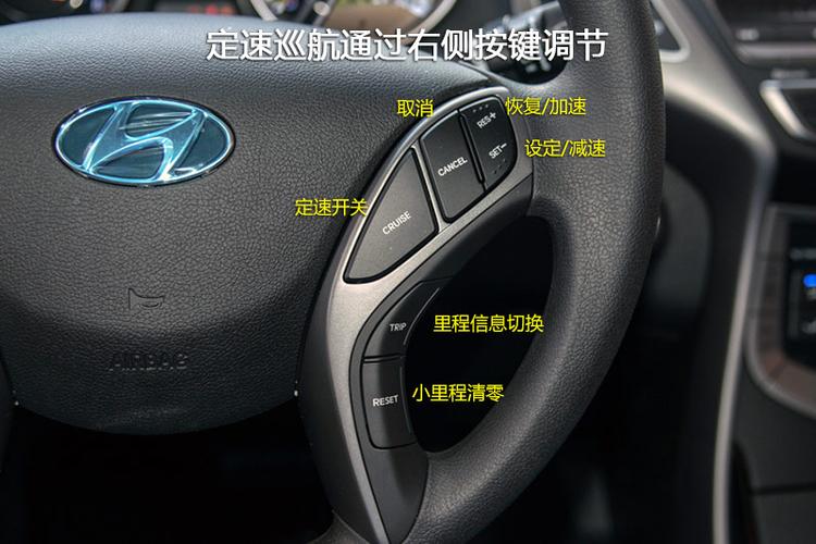 现代朗动多功能方向盘按键说明图解,朗动方向盘怎么调节