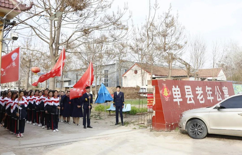 单县职业中专开展"学党史,颂党恩,跟党走,做时代新人 志愿者进老年