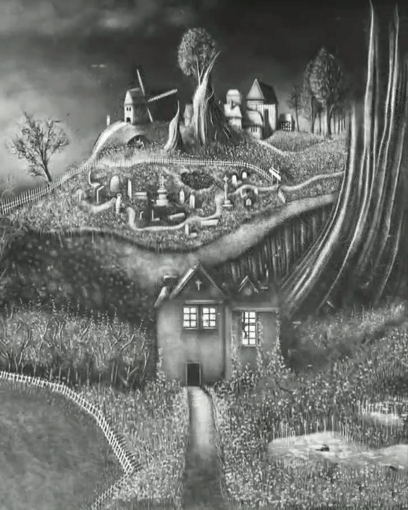 暗郁艺术"夜八章":每一幅画都是一部科幻恐怖微电影