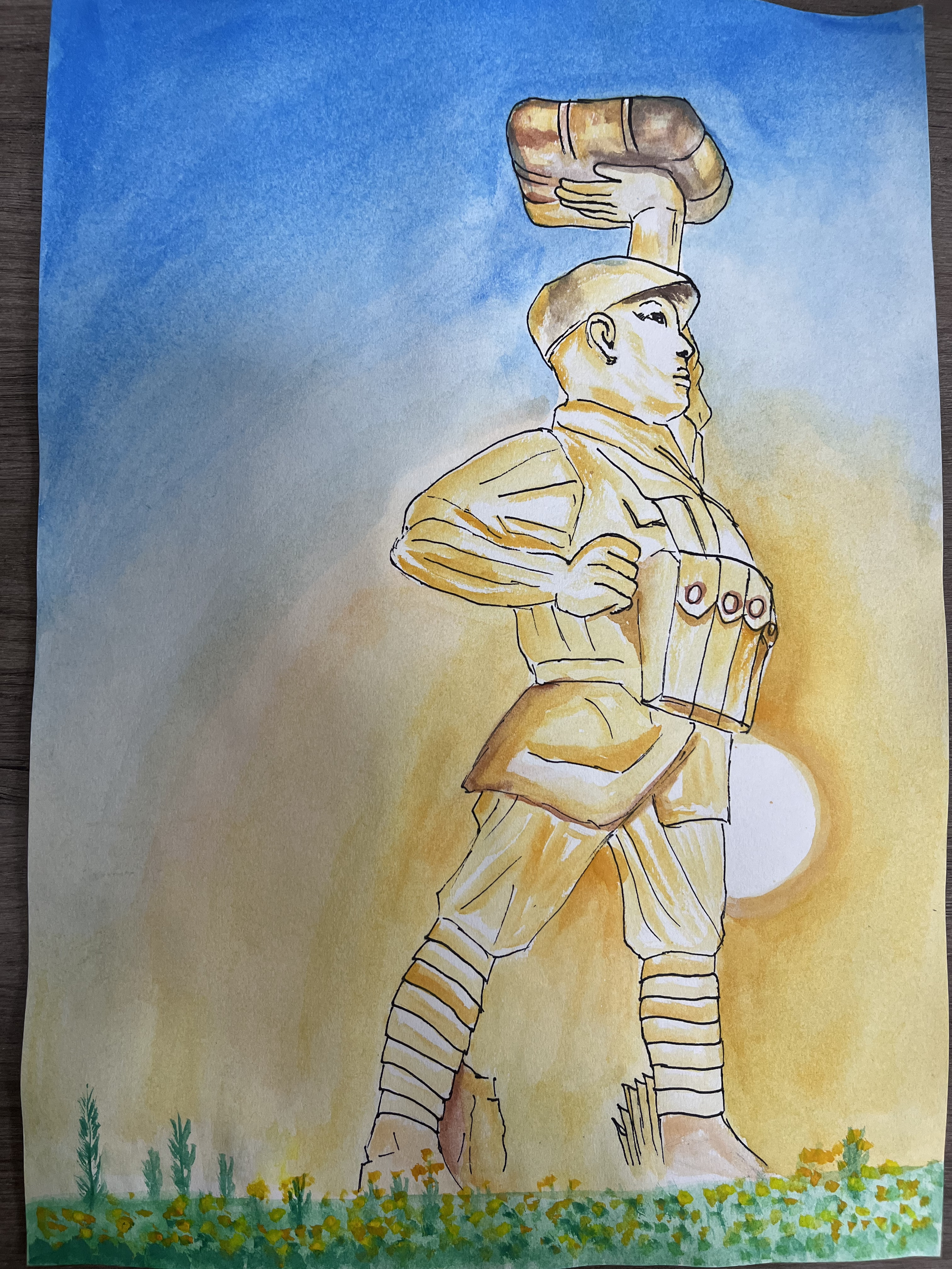 "70年·70人",帮志愿军英雄"回家"青少年画作选登③