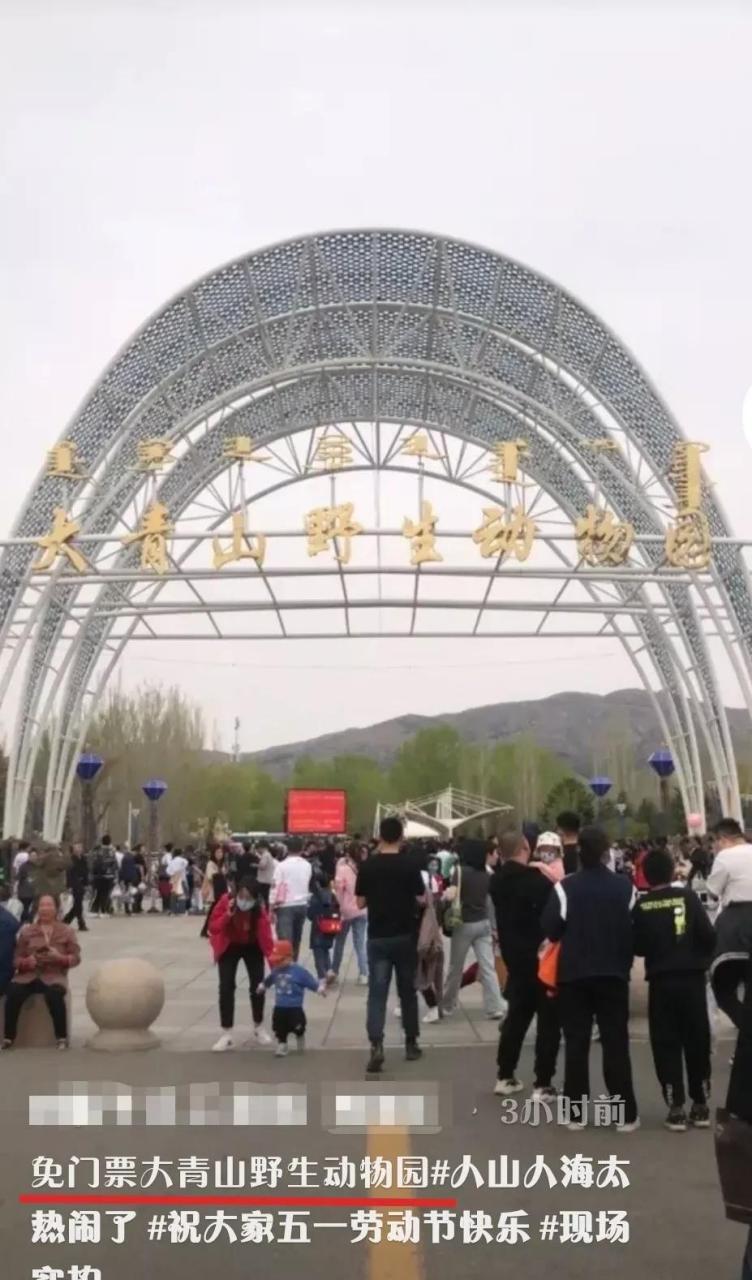 呼和浩特市大青山野生动物园看网上人们说,这两天都不收门票免费让