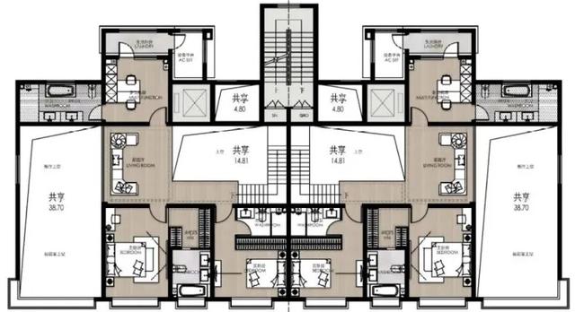 观山御景叠拼户型图图片