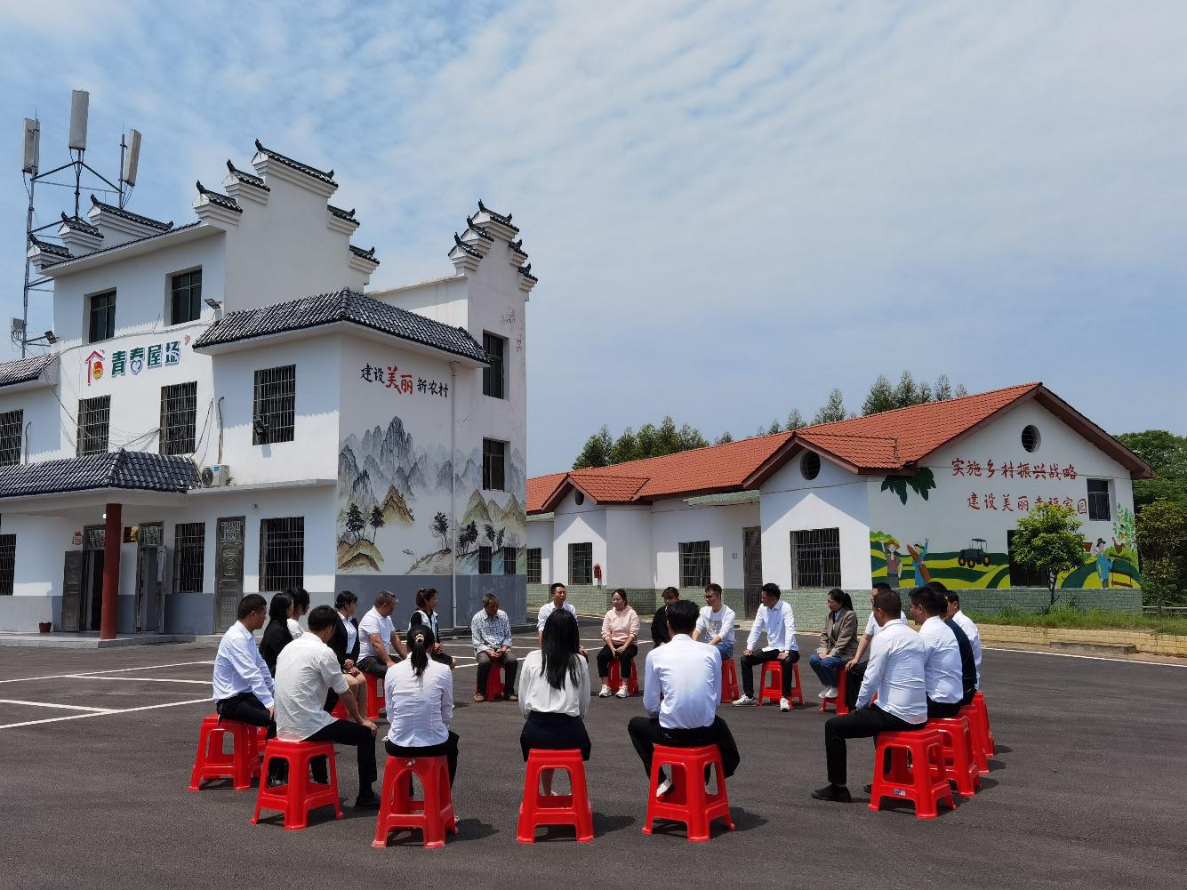 衡南县云集街道举行"喜迎二十大永远跟党走"五四青年节活动