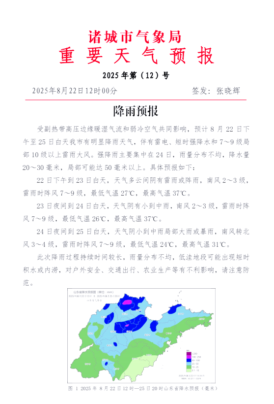 山东省诸城市天气预报今日情况