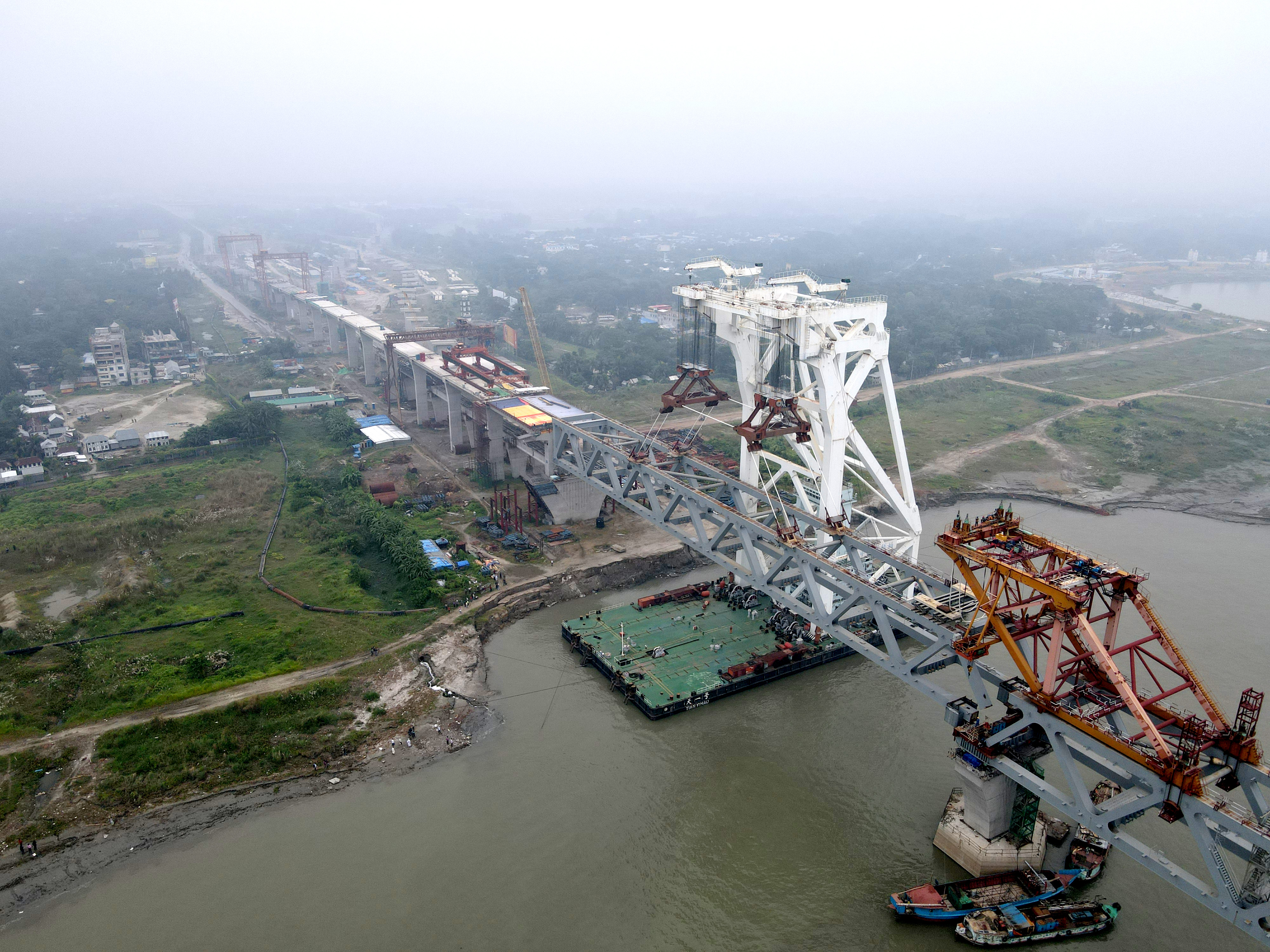 中国再创奇迹工程,帮助印度完成了帕德玛大桥的修建工程