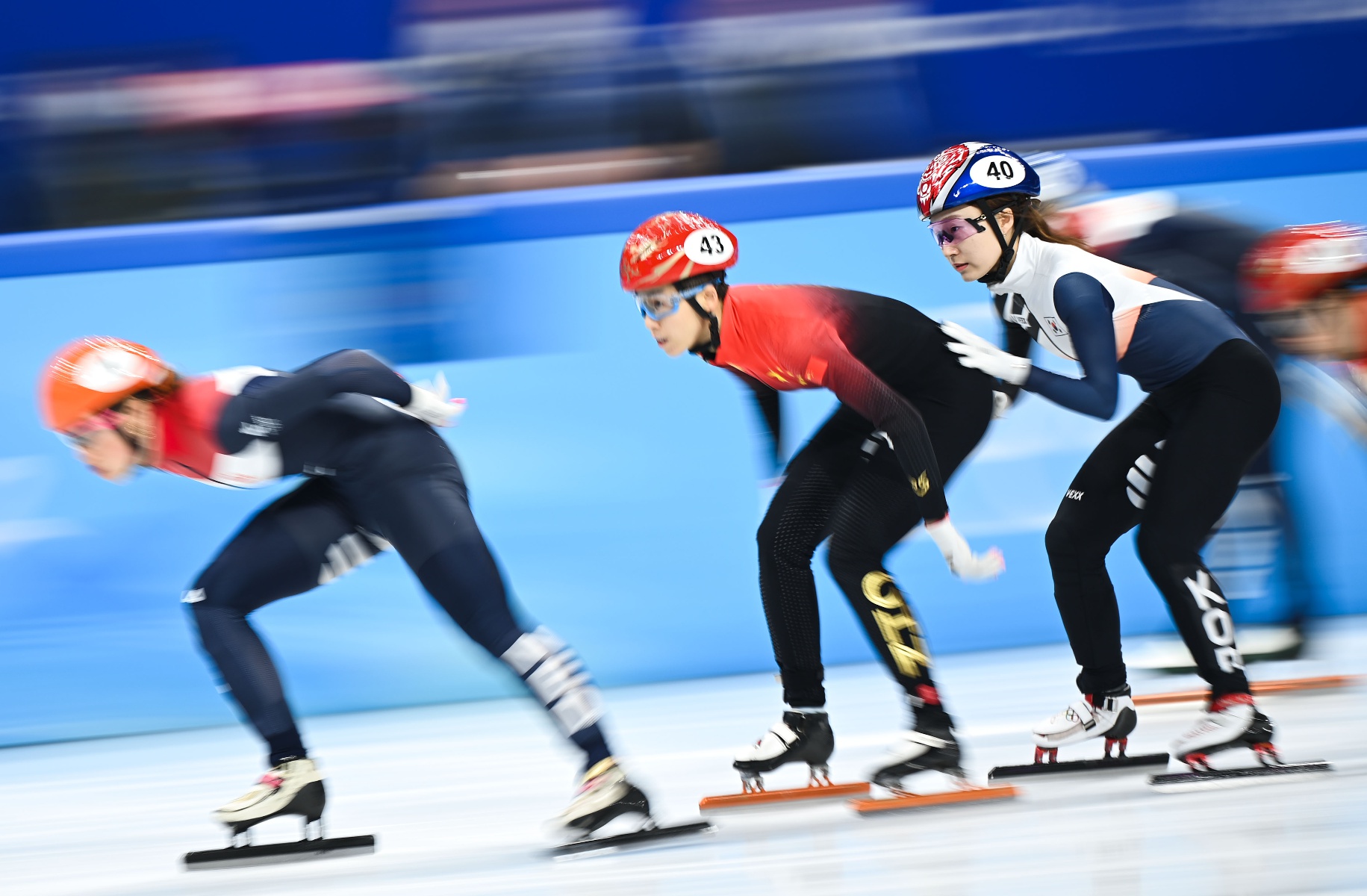 (北京冬奥会)短道速滑——女子3000米接力决赛赛况(2)