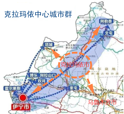 設想克拉瑪依市與塔城地區合併,全力打造成為新疆第二座大城市