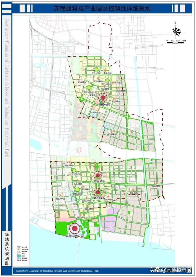 南通市锡通园区规划图图片