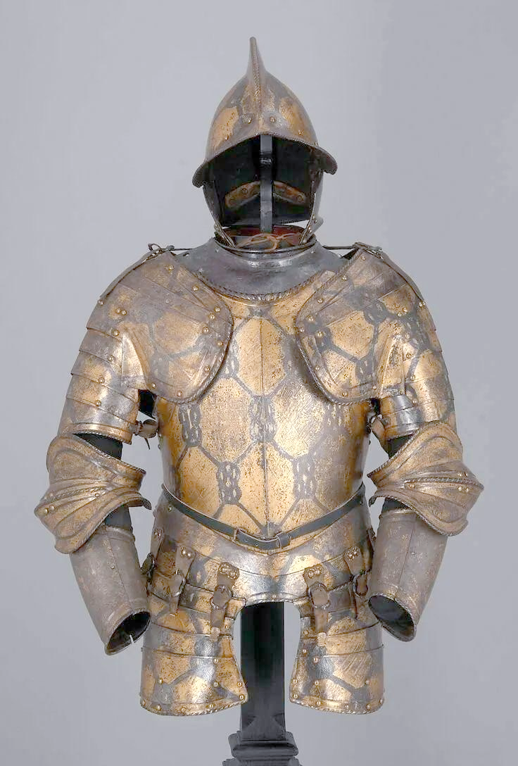 多款华丽且著名的欧洲骑士盔甲