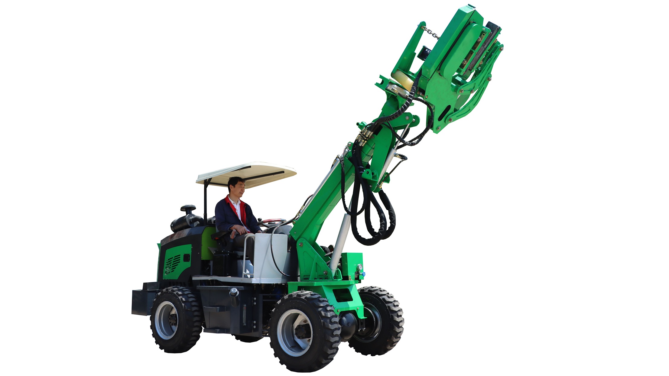 杭州临安山核桃采收好帮手——核桃震动采摘机采收机