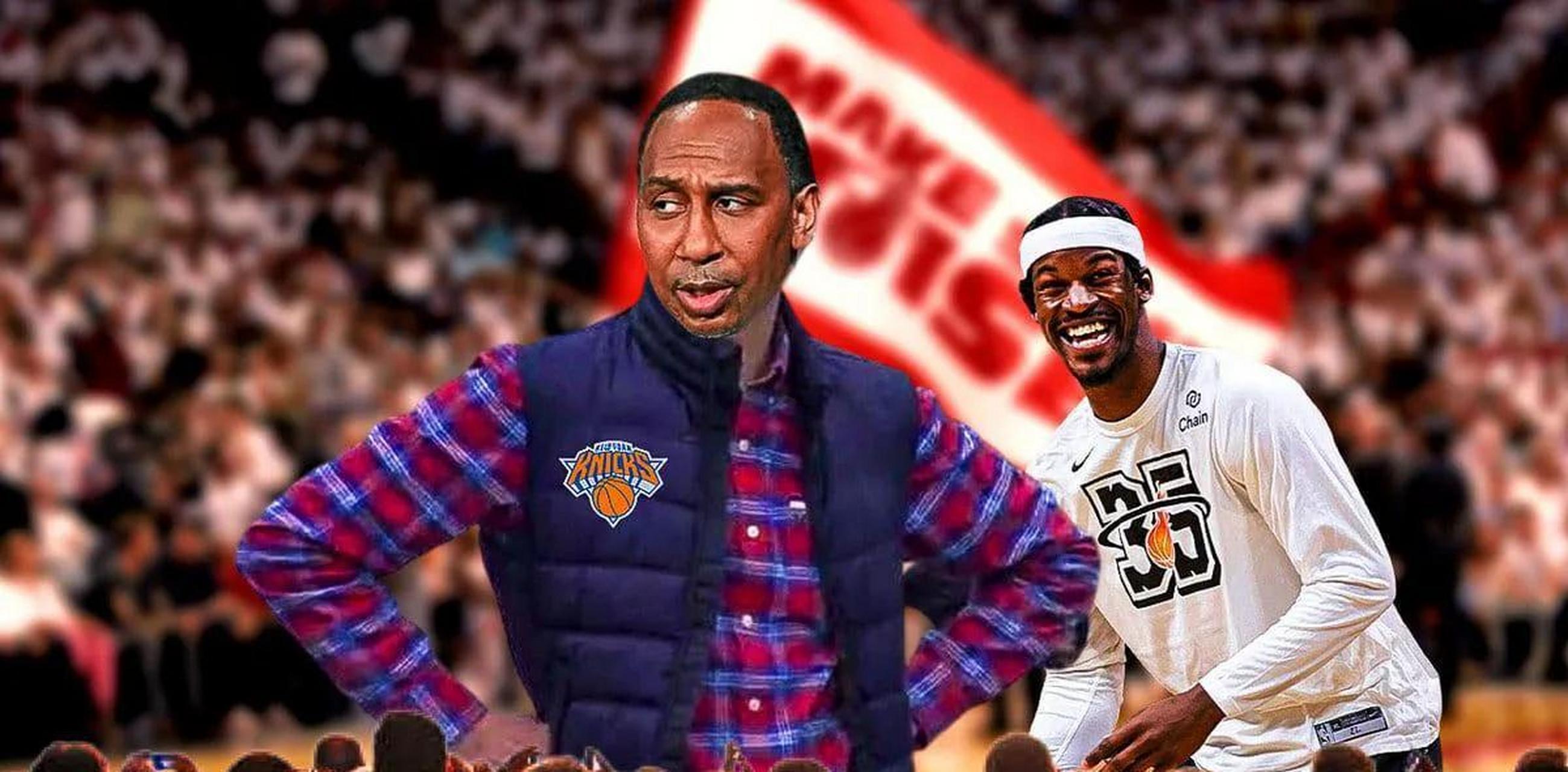 尼克斯季后赛出局后,热火推特炮轰斯蒂芬·a·史密斯 史密斯无法掩饰