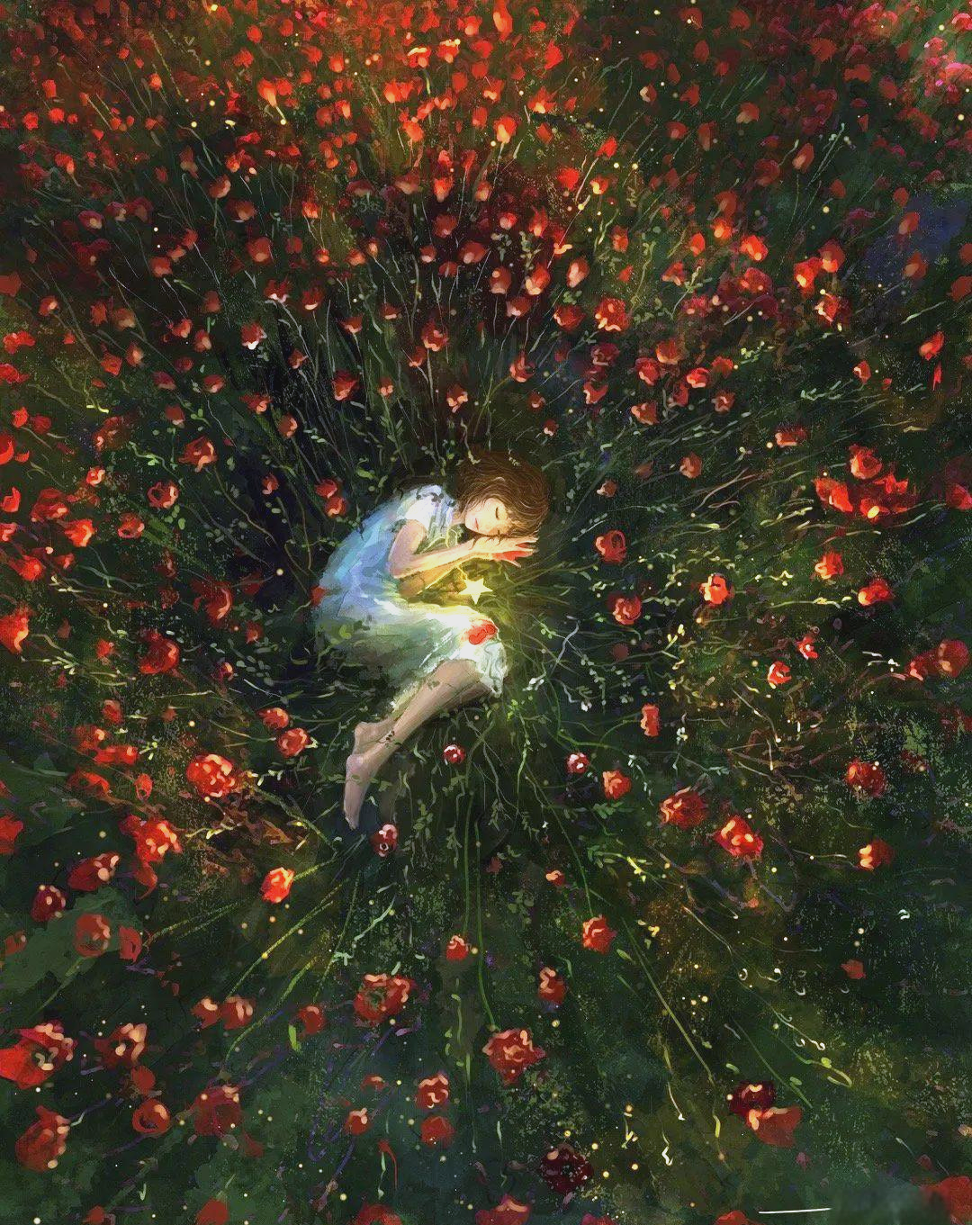 插画精选|jungsuk lee 梦幻唯美的女孩插画作品