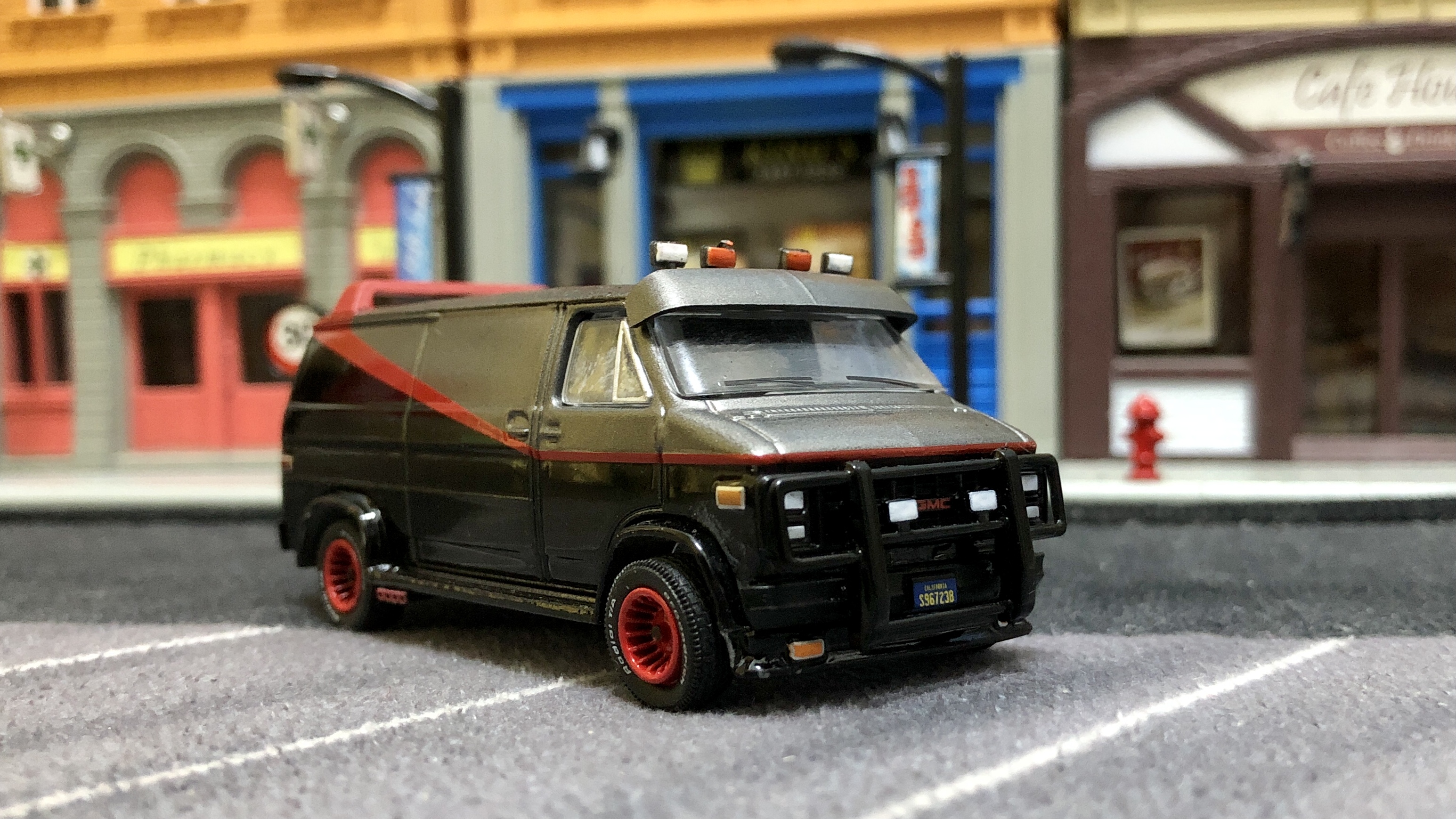 绿光电影车,天龙特工队gmc大面包vandura